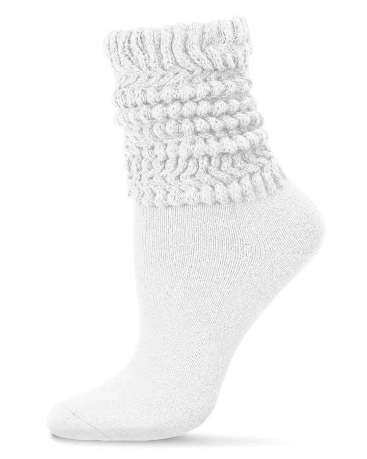 Wide Rib Slouch Crew Socks