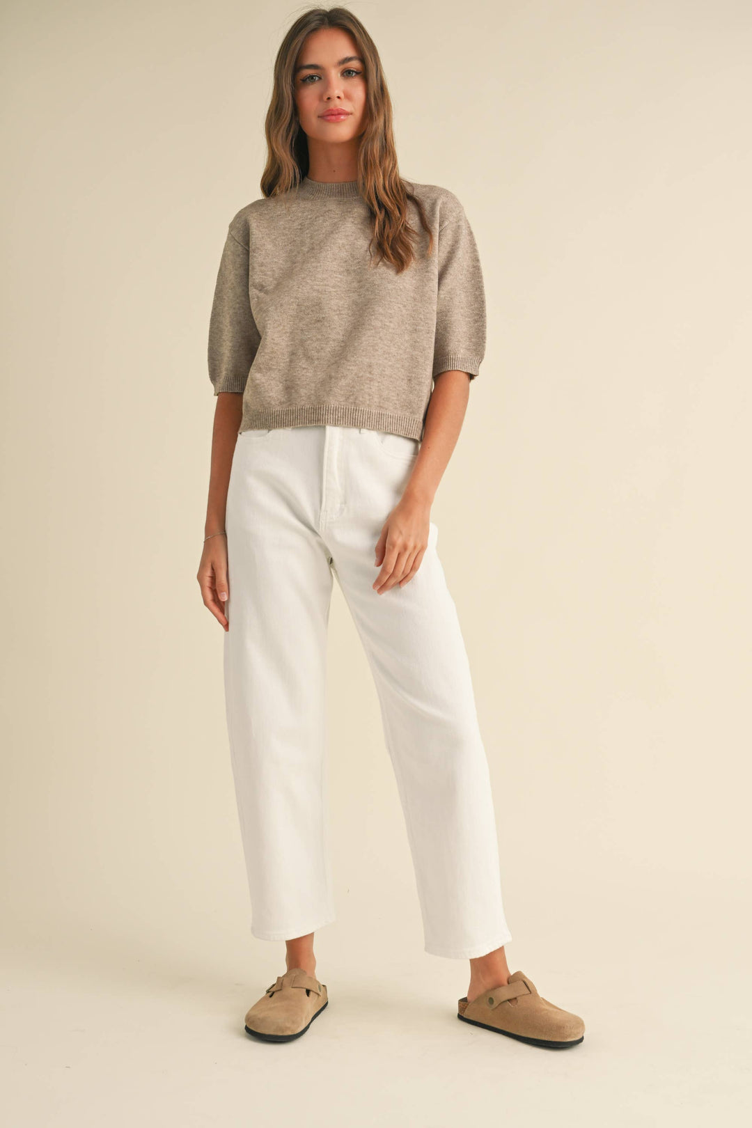 Beckham Short Sleeve Sweater Top