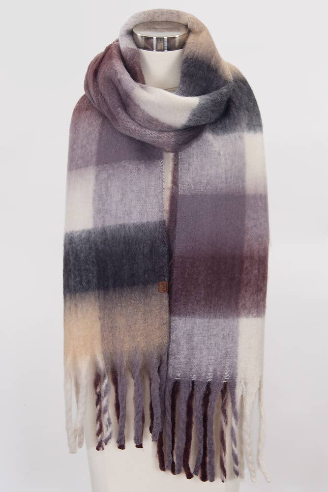 C.C Plaid Winter Scarf