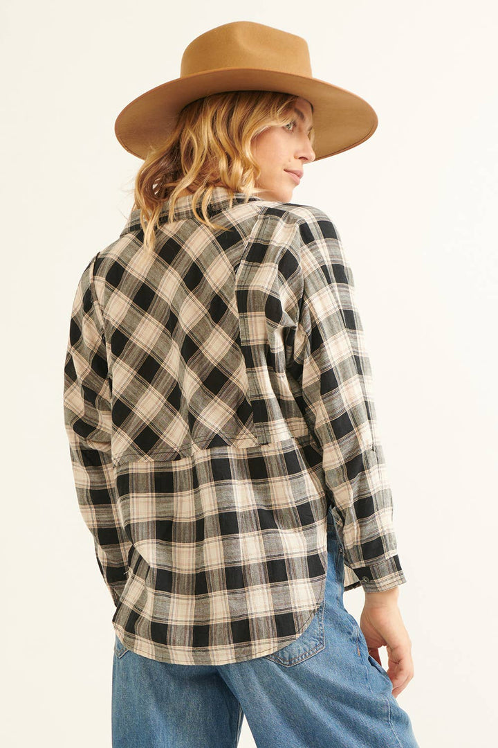 Gone Country Plaid Button Up FINAL SALE