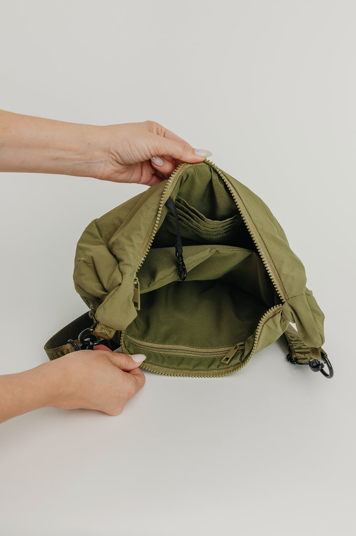 Brixley Crescent Bag - Basil