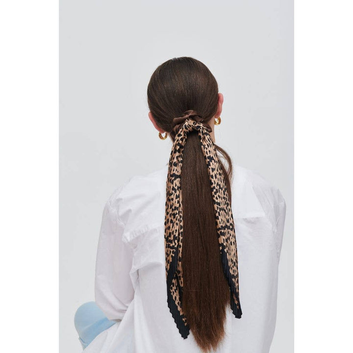 Leopard Scarf Scrunchie