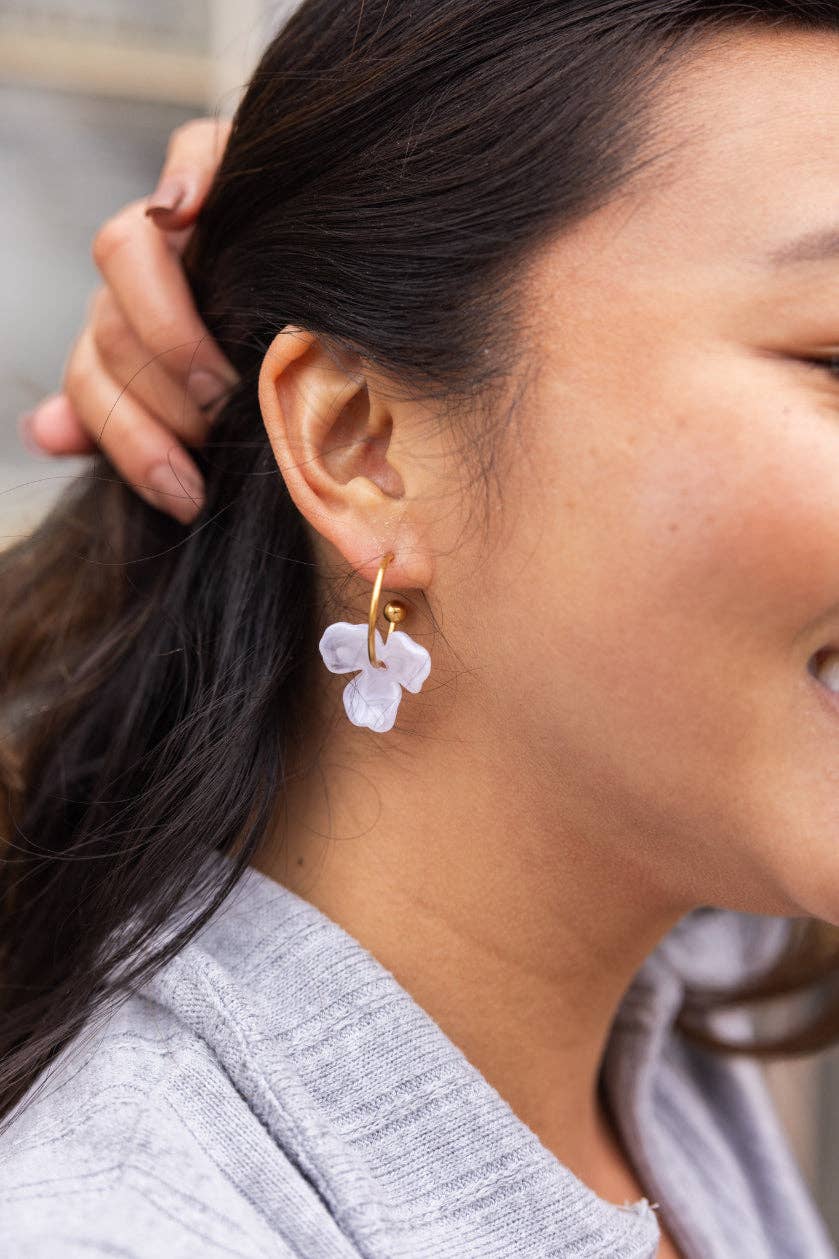 Magnolia Hoops Earrings