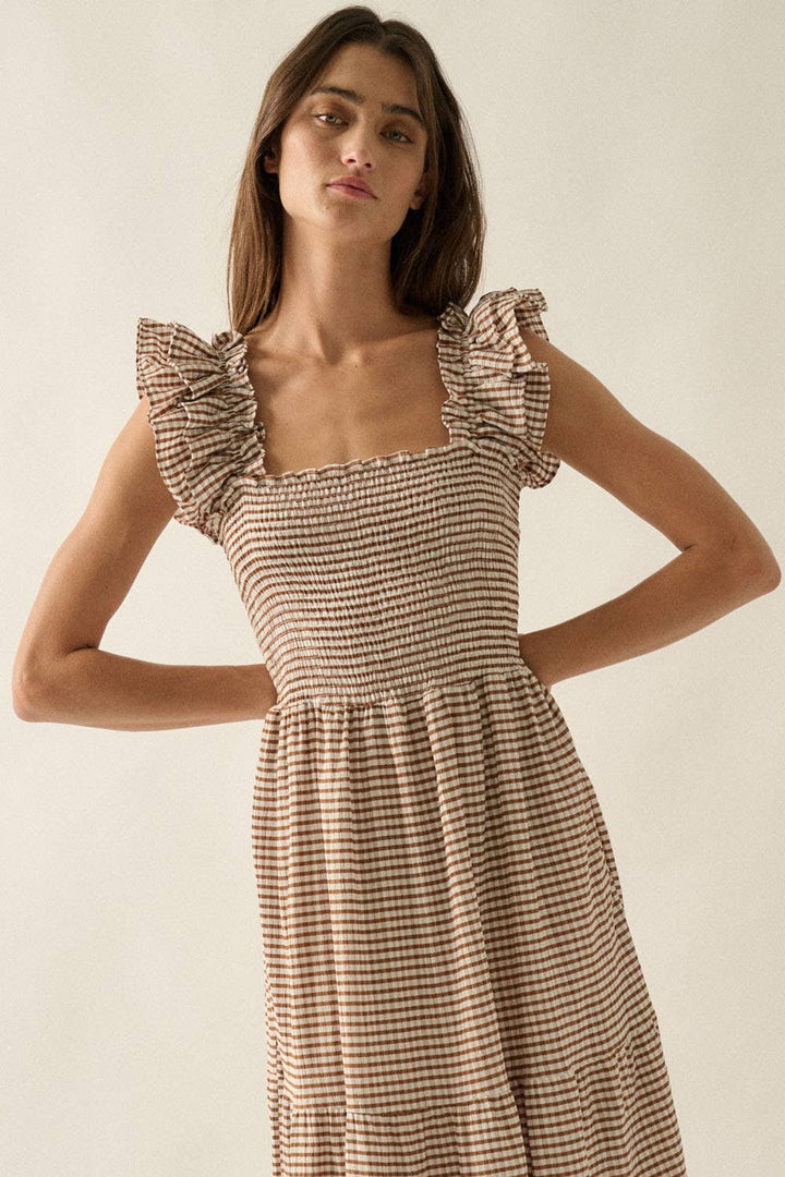 Brooke Gingham Maxi Dress