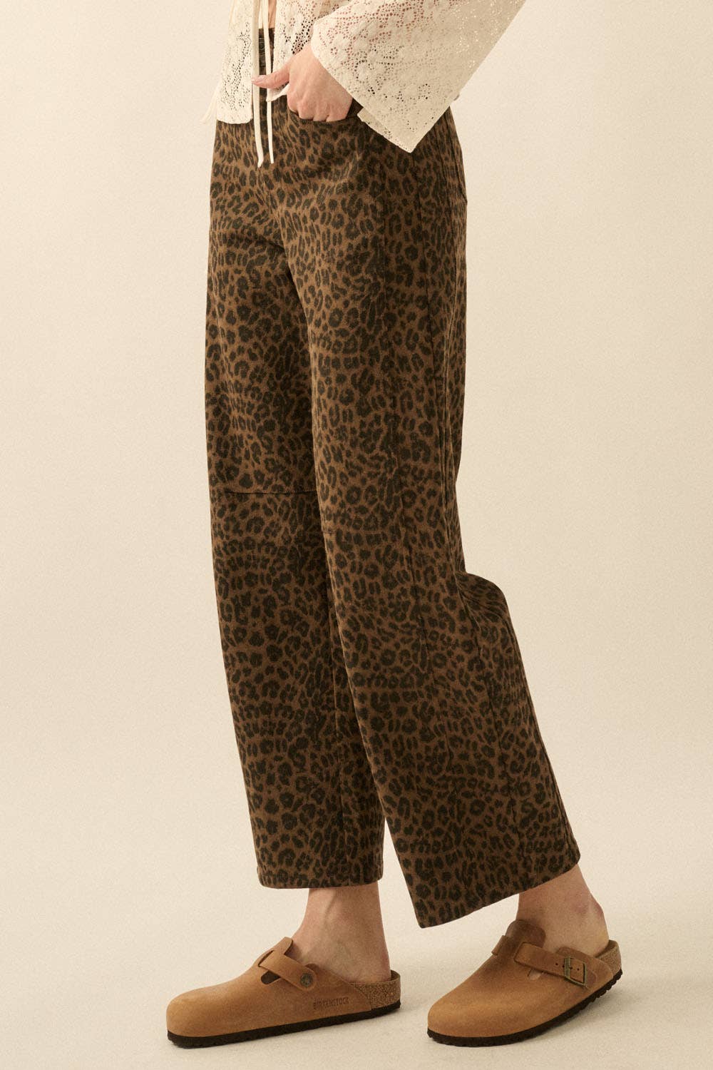 Wild Side Leopard Twill Pants
