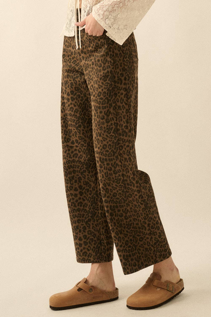 Wild Side Leopard Twill Pants