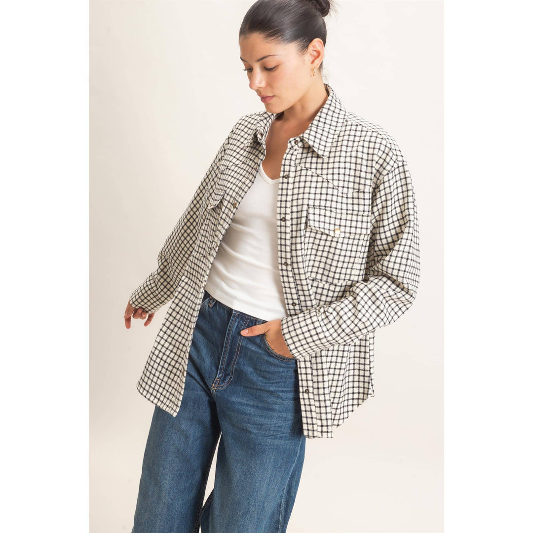 Hadley Checkered Lightweight Shacket