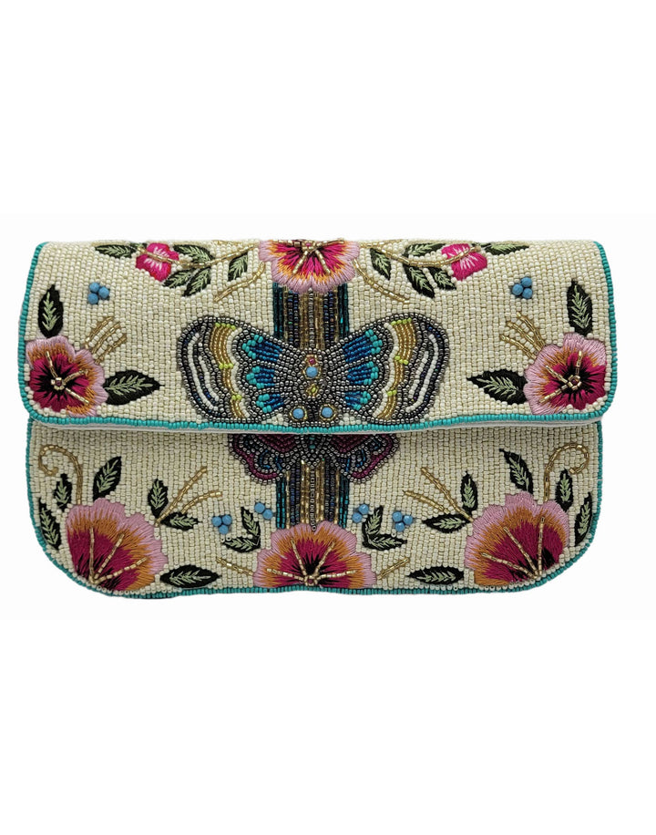 Butterfly Beaded Clutch