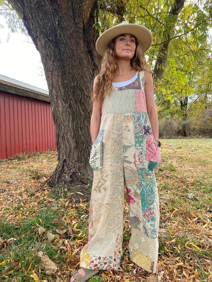 Meadow Patchwork Overalls