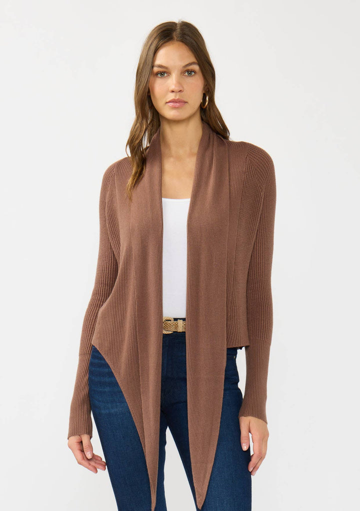 Willa Tie Front Knit Wrap Cardigan