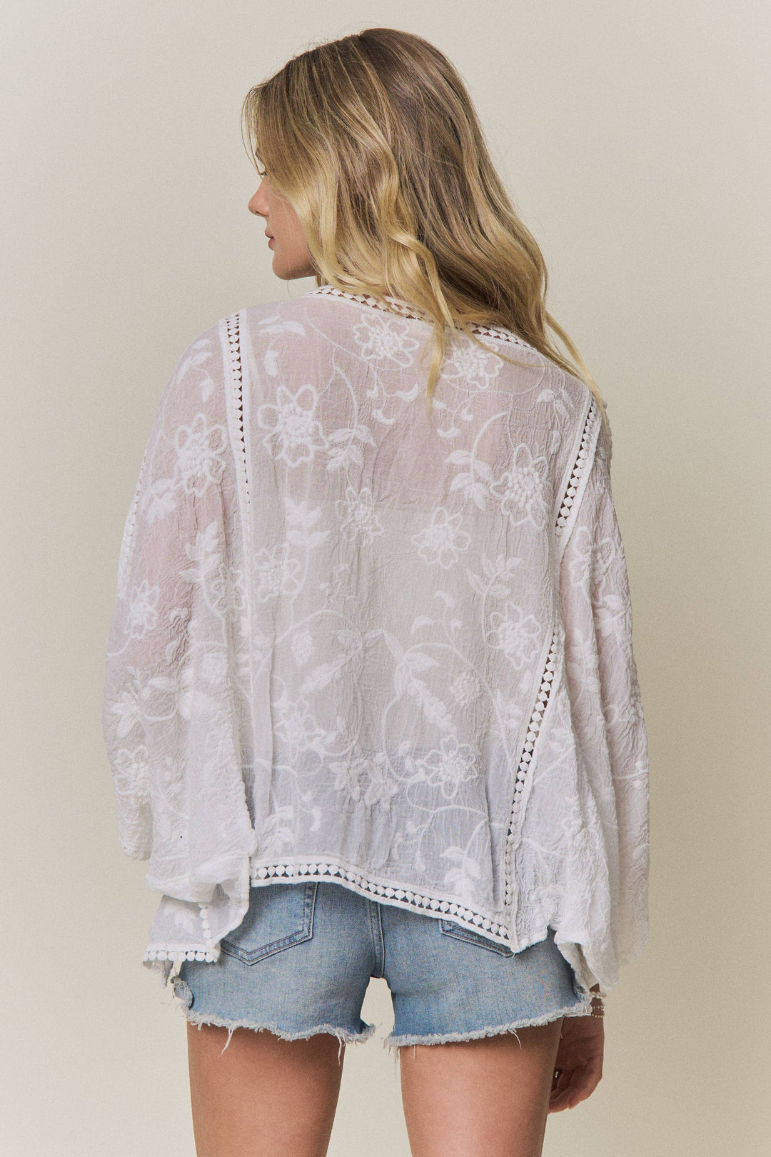 Brea Embroidered Floral Cardigan