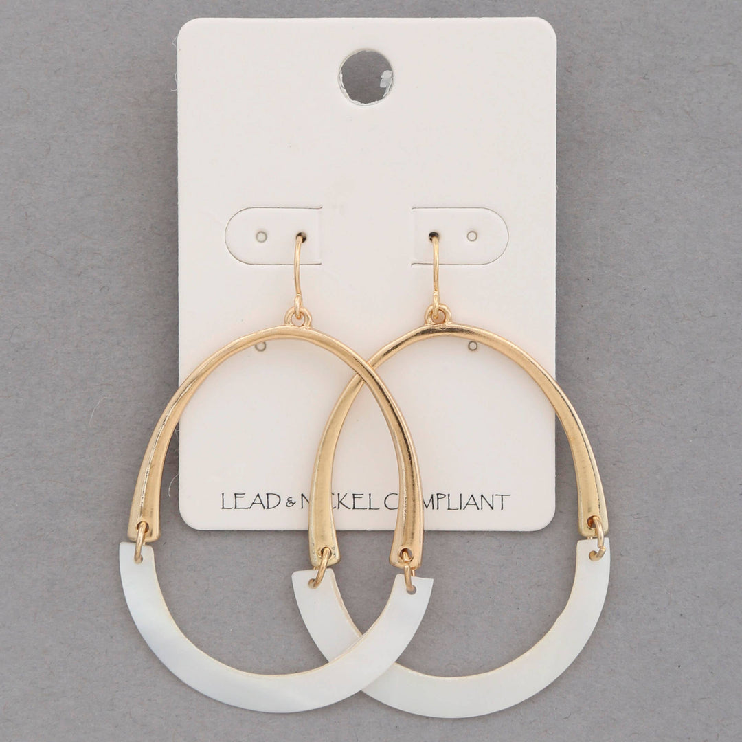 Oval Duo Dangle Earrings