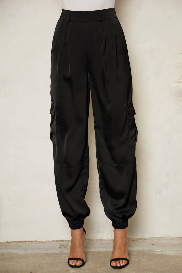 Brooklyn Satin Utility Trousers