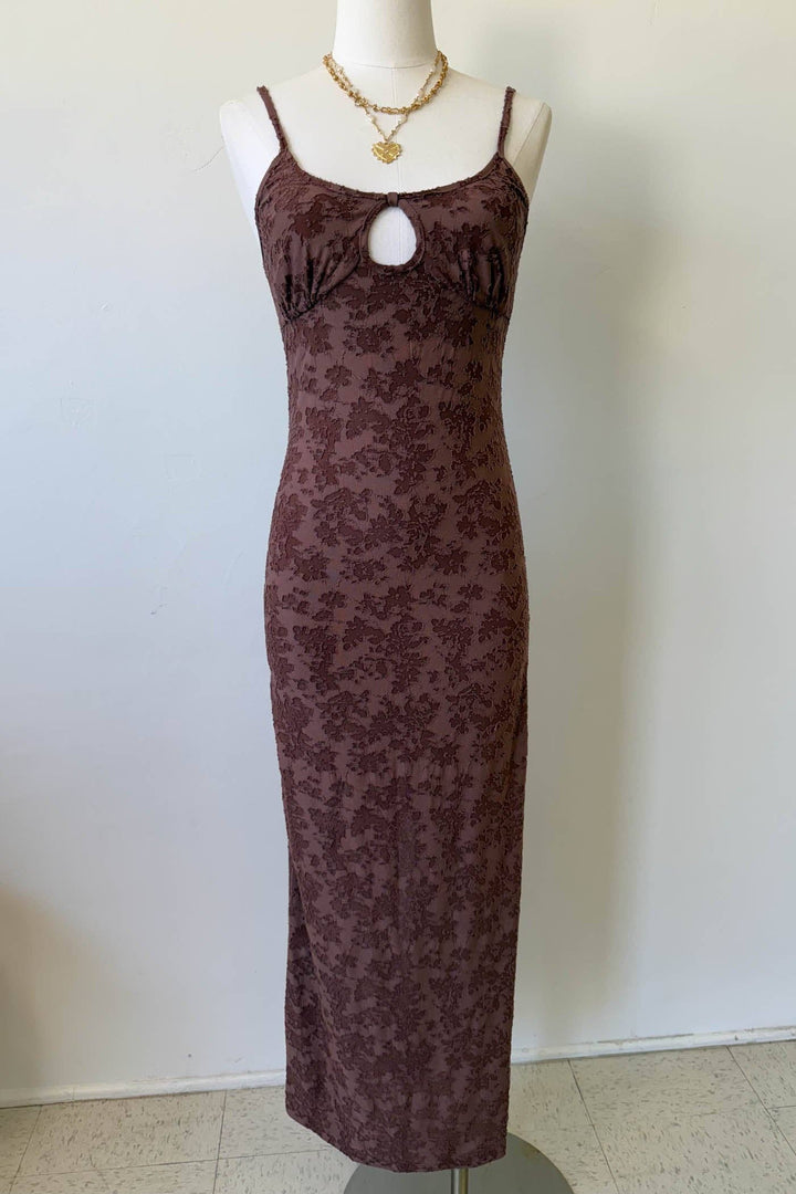 Hazel Keyhole Maxi Dress