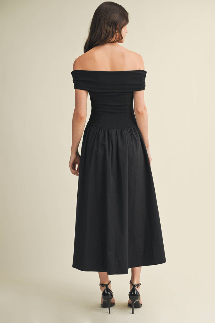 Margot Off The Shoulder Midi Dress