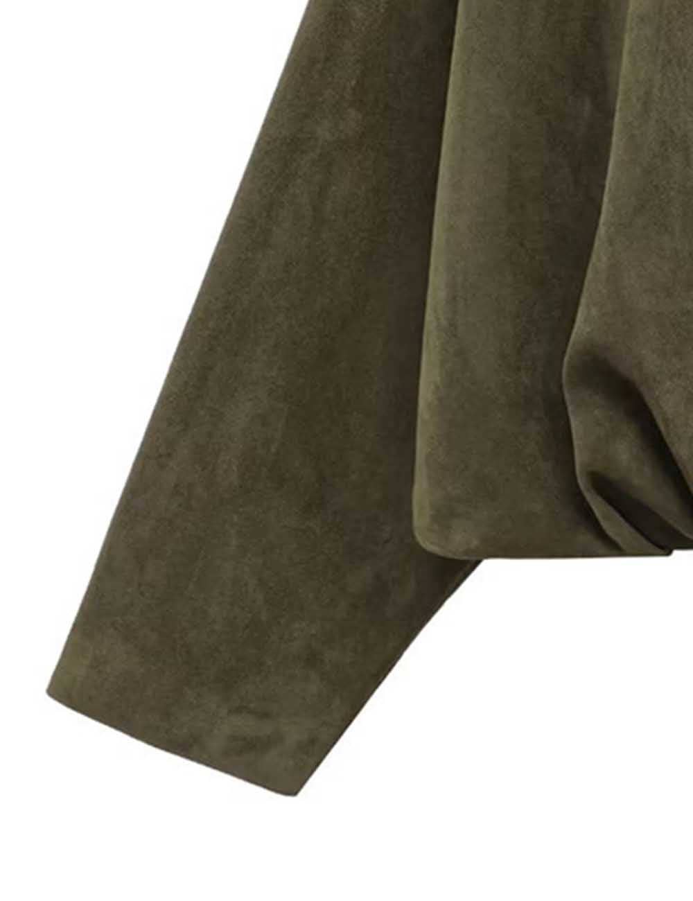 It Girl Suede Bomber Jacket