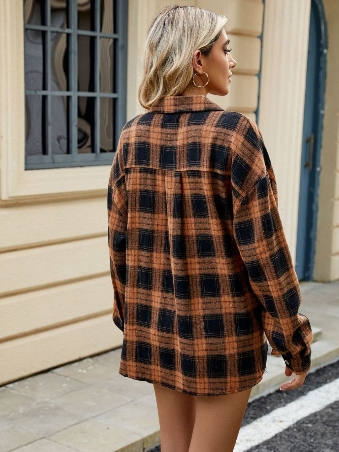 Fall Feels Plaid Buttondown