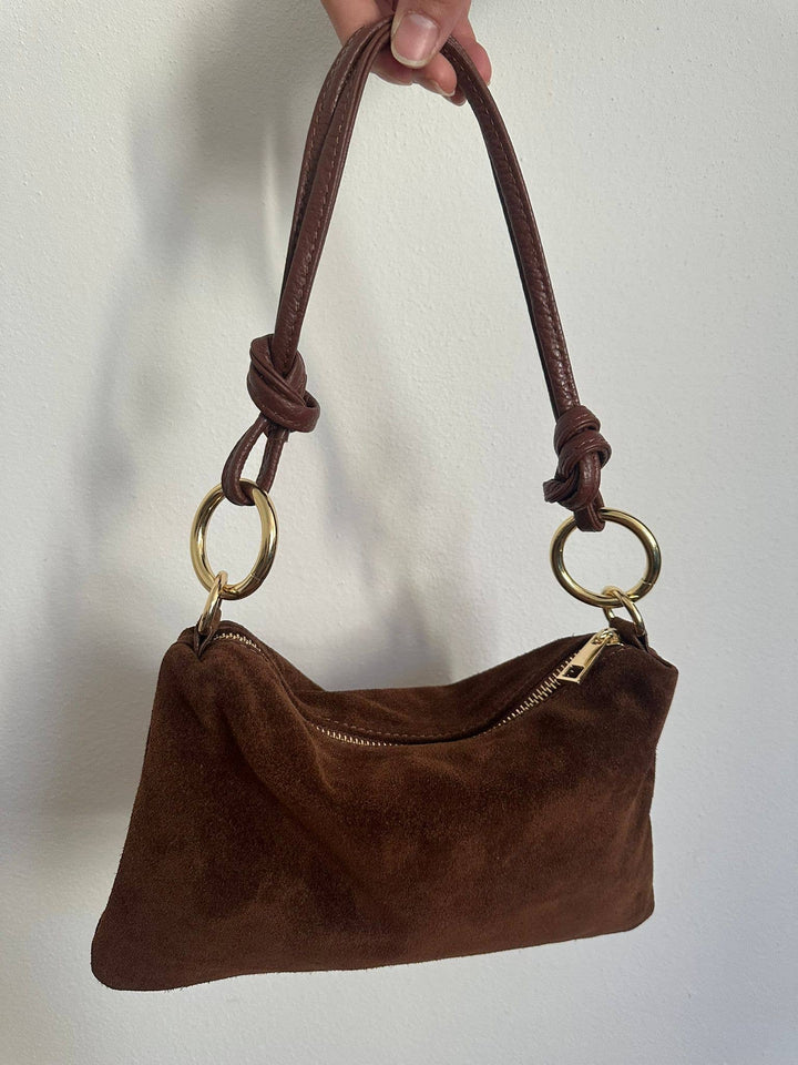 Suede Shoulder Bag