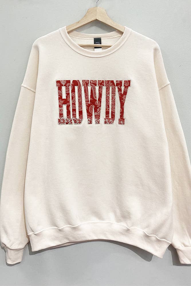 Howdy Bandana Applique Sweatshirt