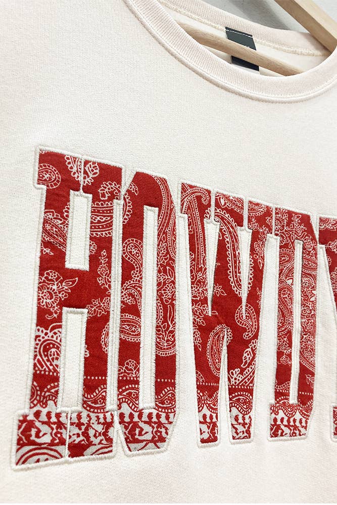 Howdy Bandana Applique Sweatshirt