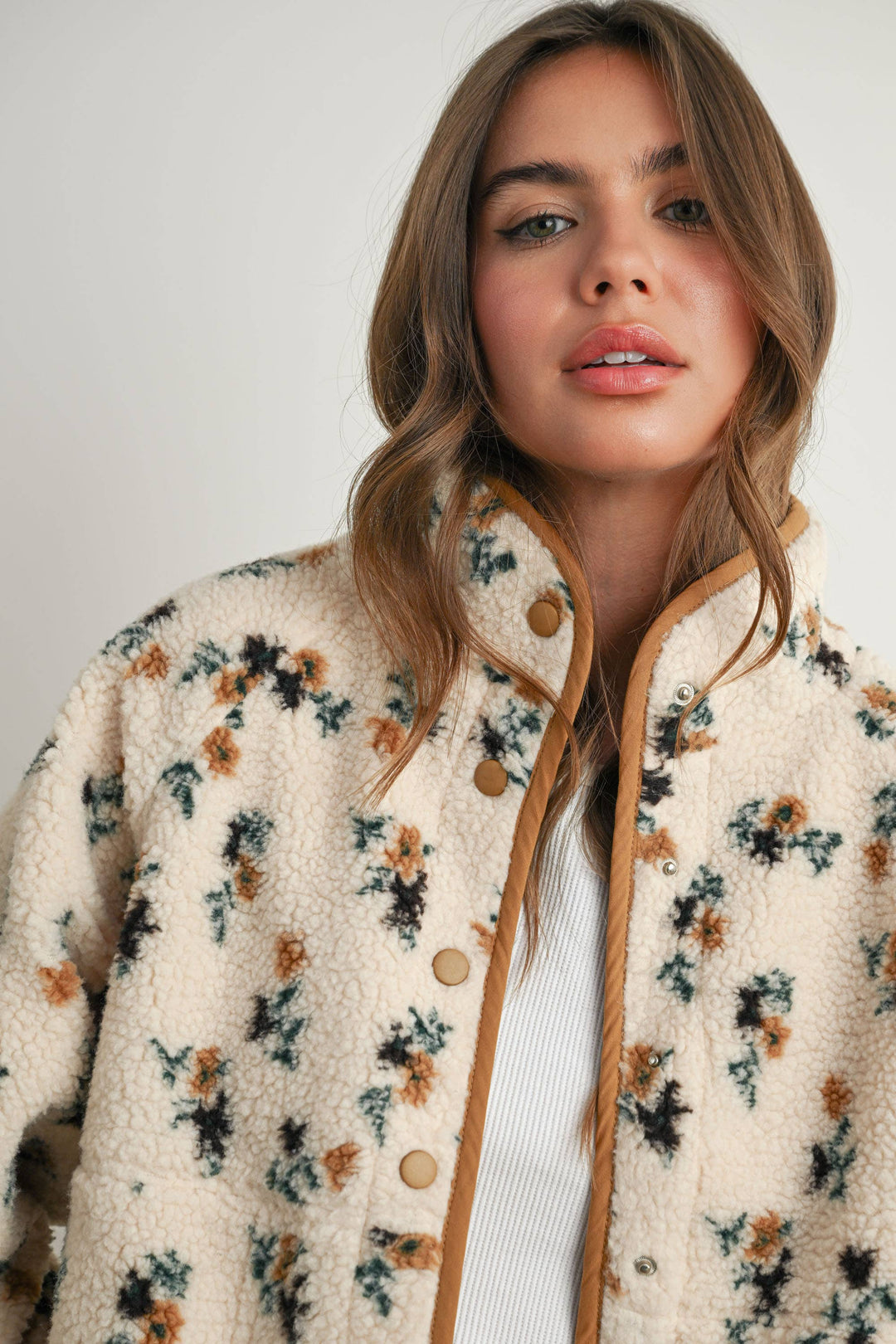 Cousins Floral Fleece Jacket
