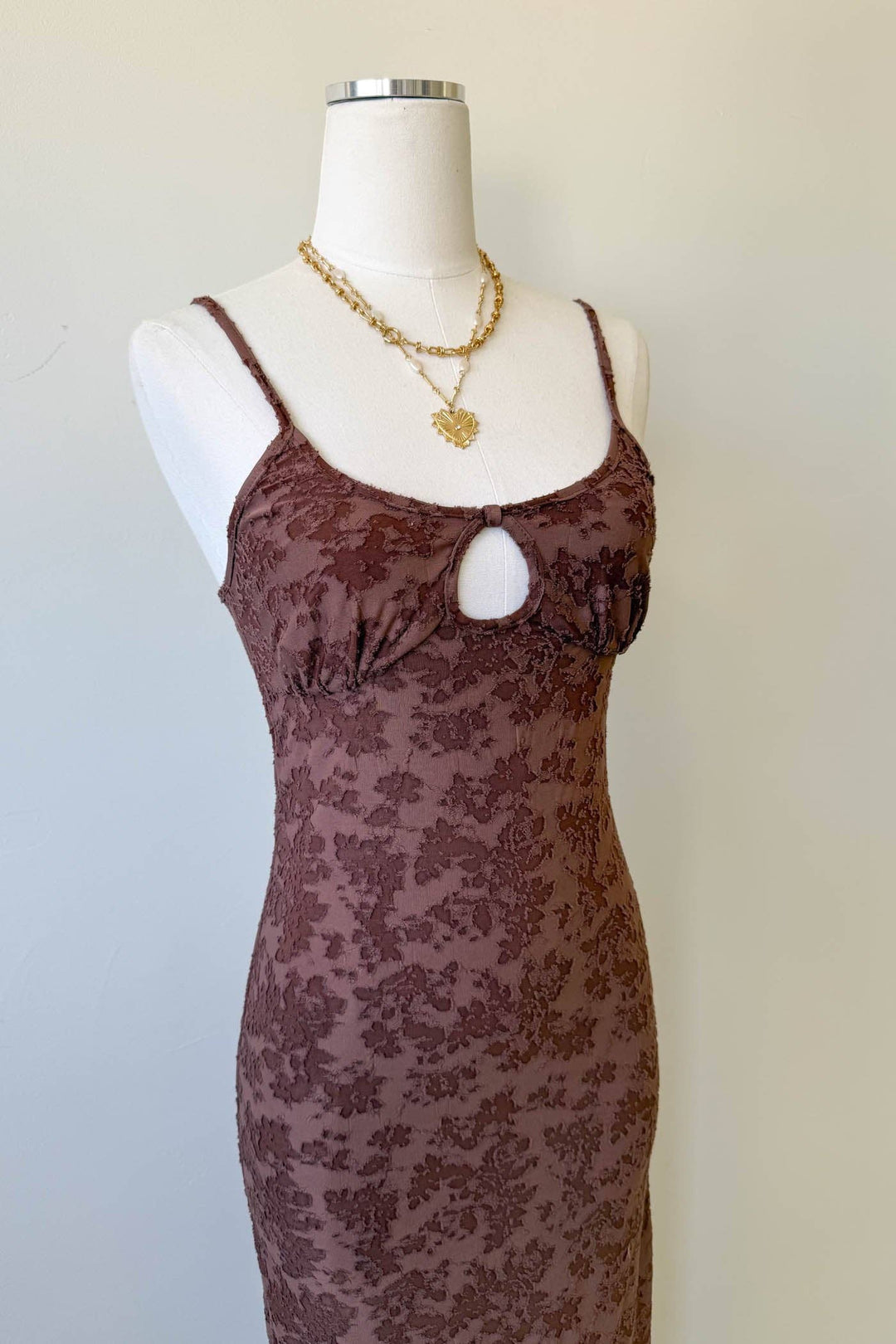 Hazel Keyhole Maxi Dress