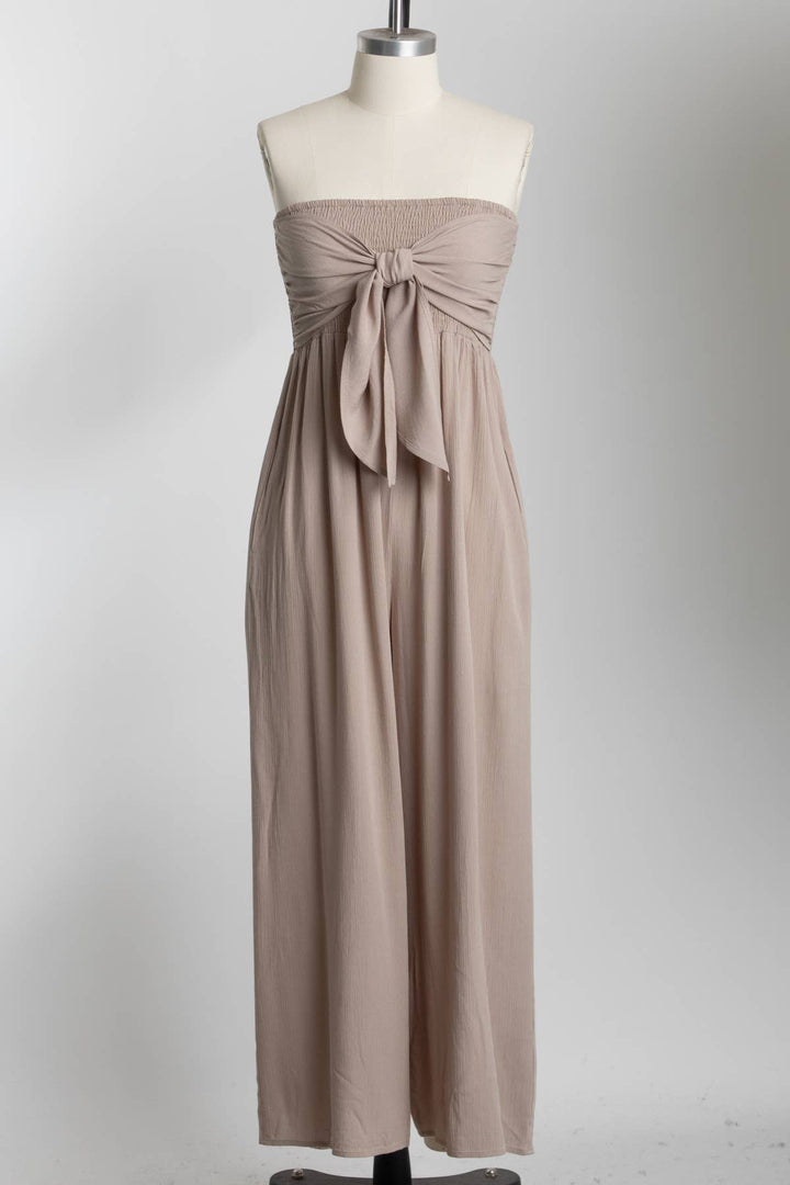 In The Moment Front Tie Jumpsuit