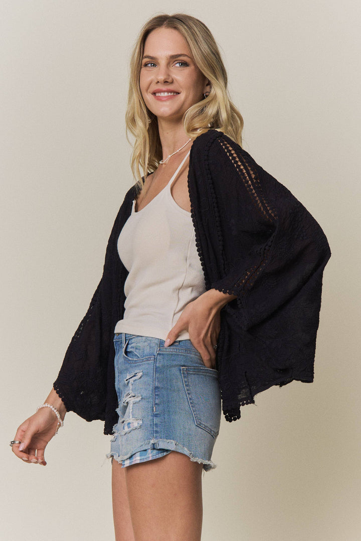 Brea Embroidered Floral Cardigan
