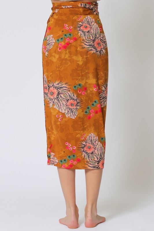 Savannah Bloom Wrap Skirt