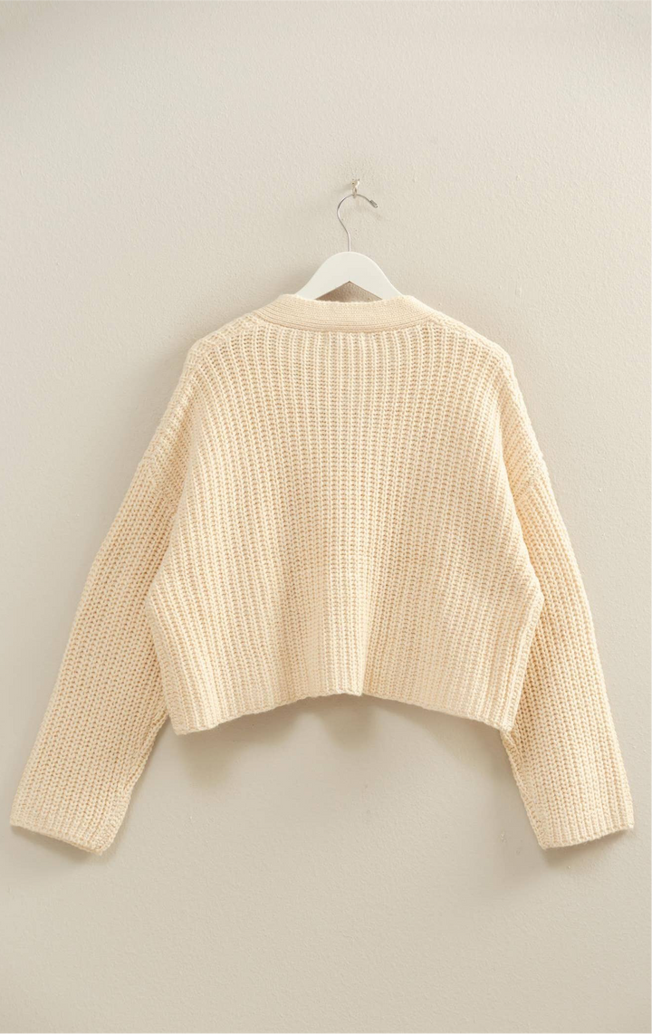 Annalise Ribbed Sweater Cardigan