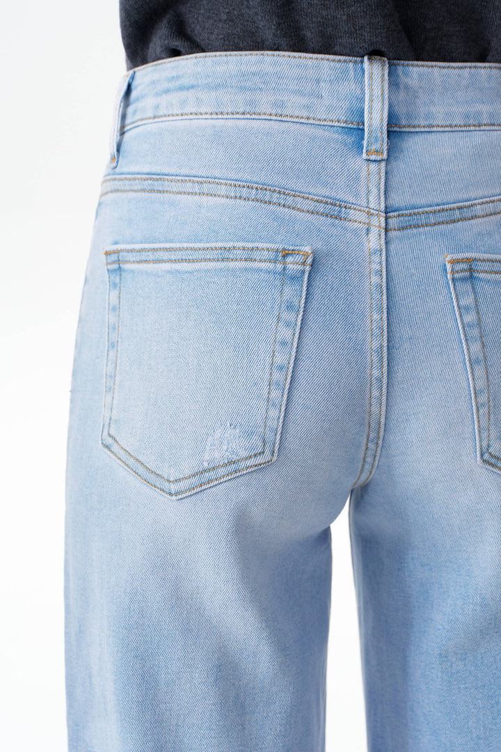 Rowanne Mid-Rise Wide Leg Jeans