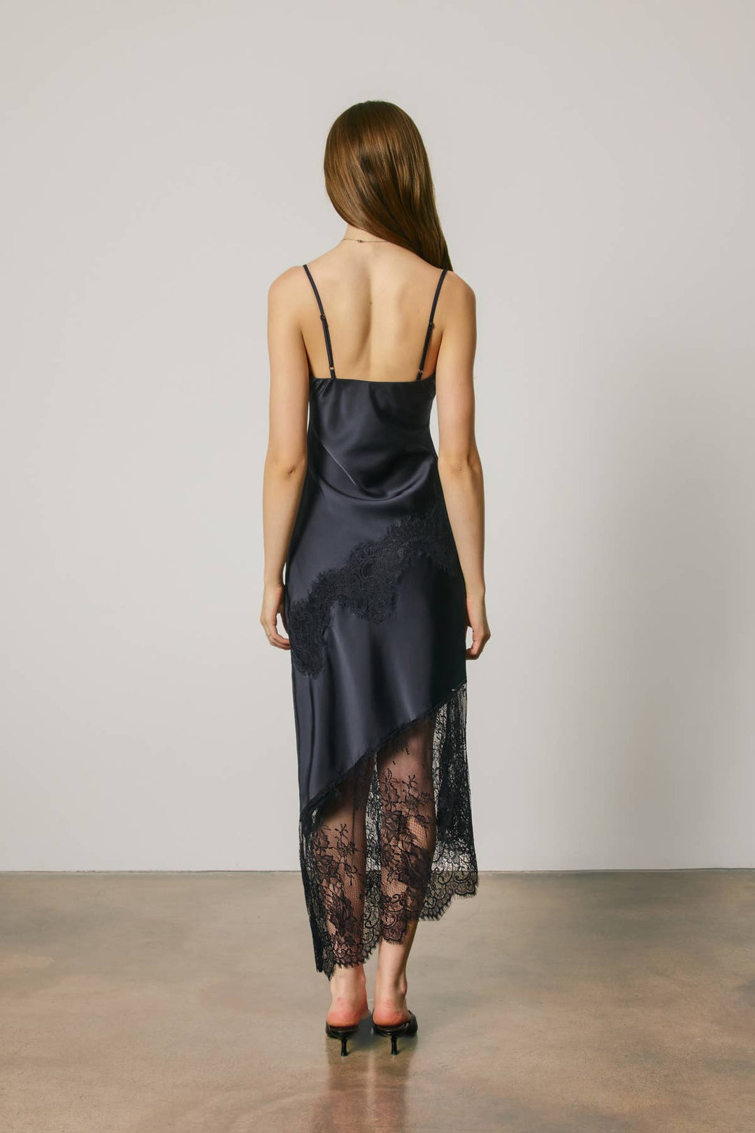 Midnight Muse Asymmetrical Lace Dress