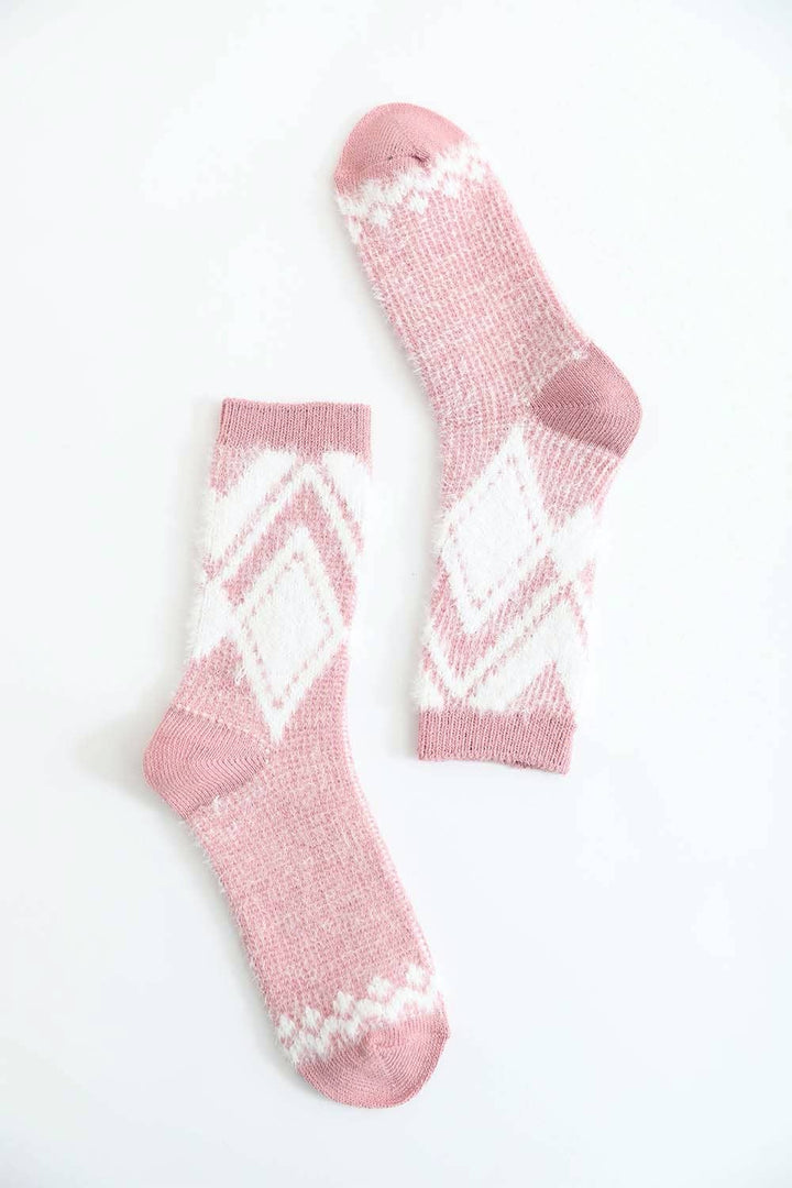 Cozy Diamond Socks