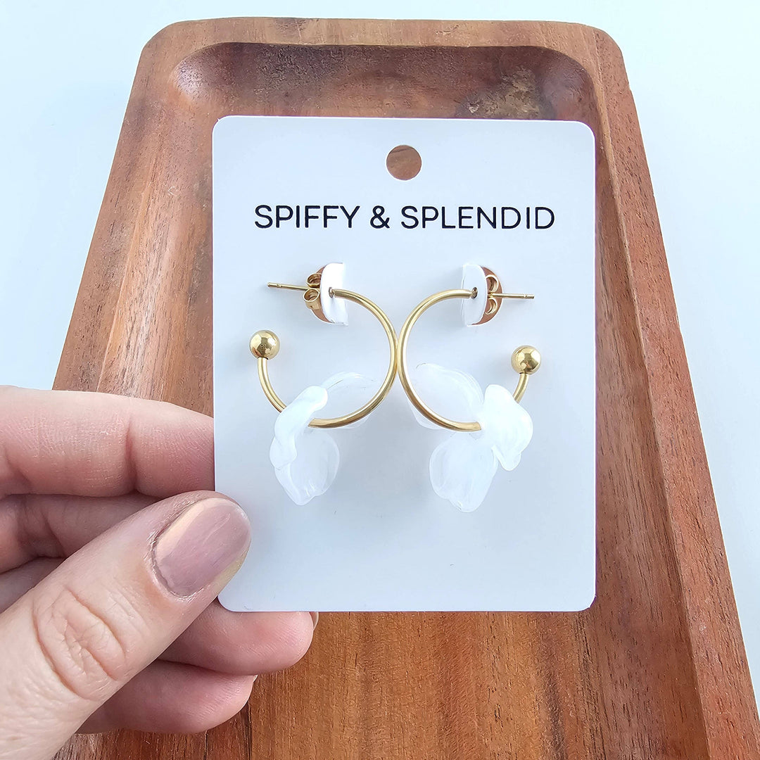 Magnolia Hoops Earrings