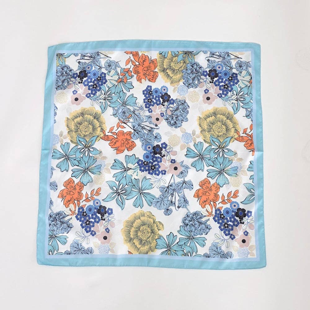 Vera Floral Square Scarf