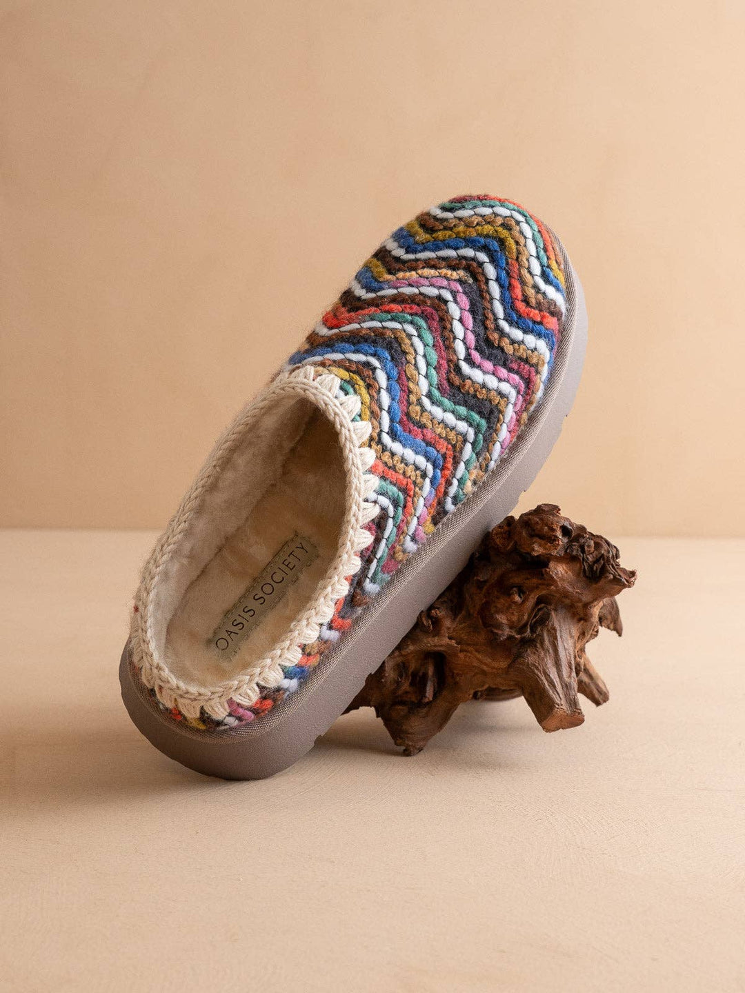 Brandi Platform Cozy Multi Knit Mule
