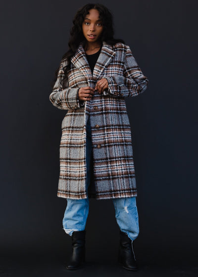 Brooklyn Plaid Coat