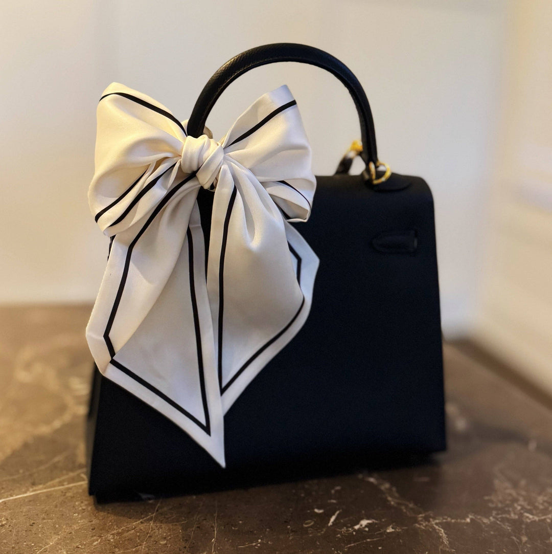 Contrast Ribbon Scarf