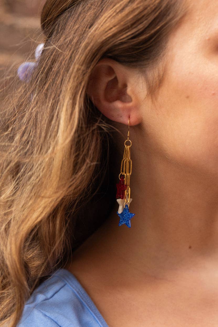 Firework Star Earrings