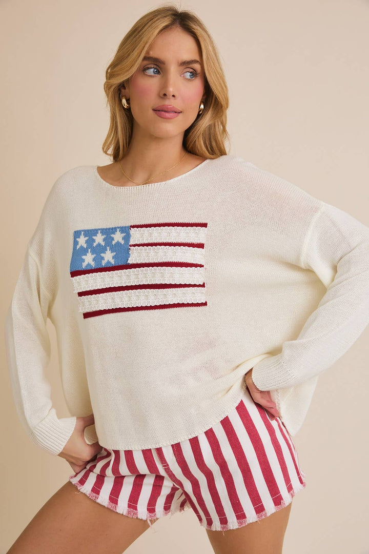 Star-Spangled Knit Sweater