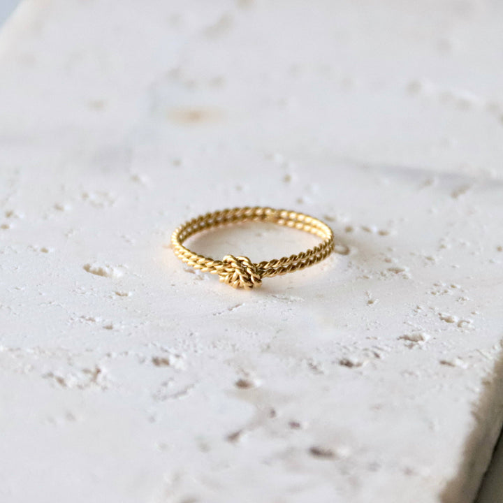 Braided Knot Stack Ring