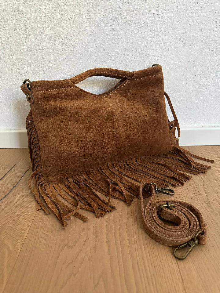 Suede Fringe Bag