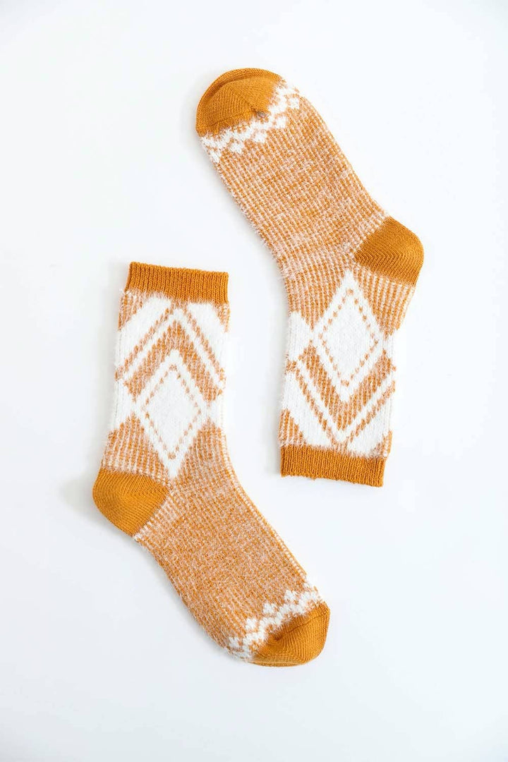 Cozy Diamond Socks