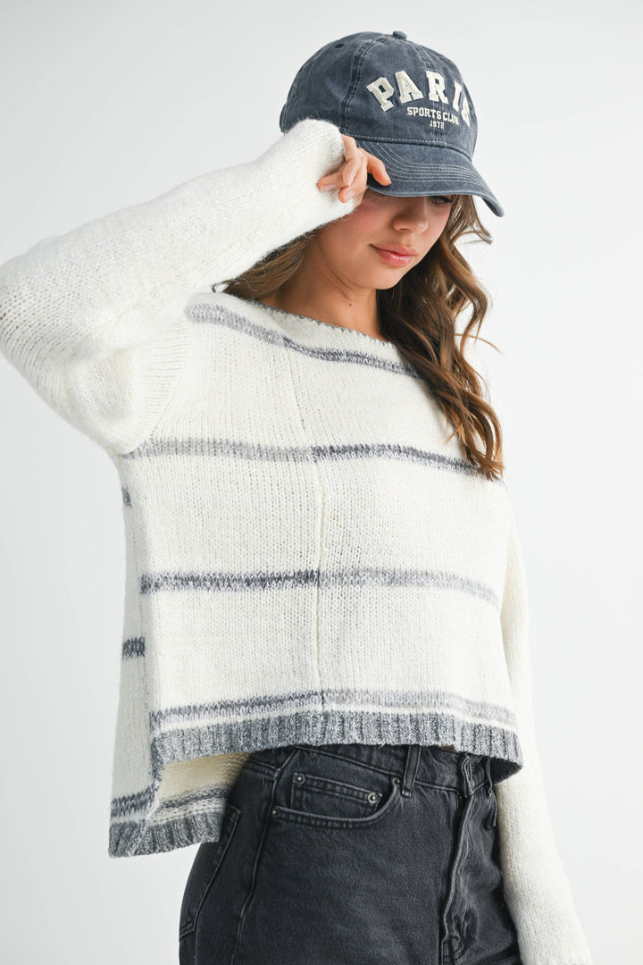 Mona Stripe Pullover Sweater
