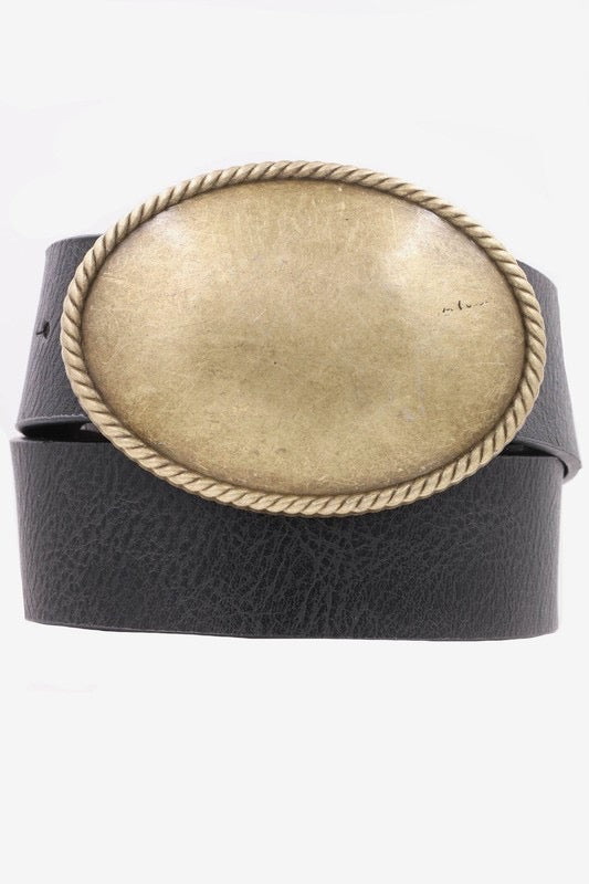 Oval Buckle Belt
