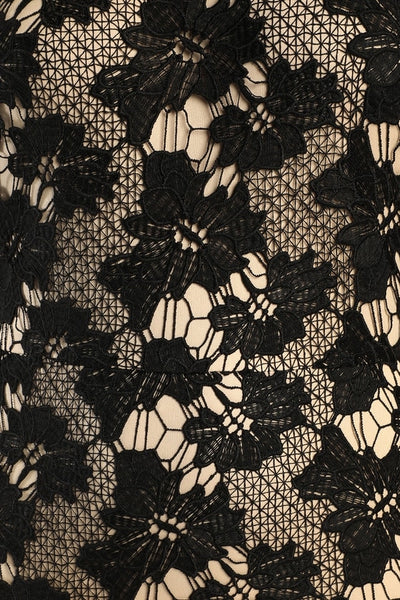 All The Charm Black Lace Dress