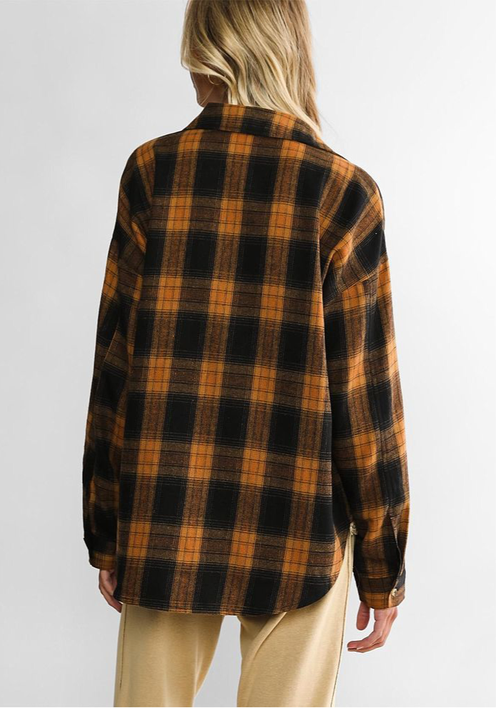 Fall Feels Plaid Buttondown