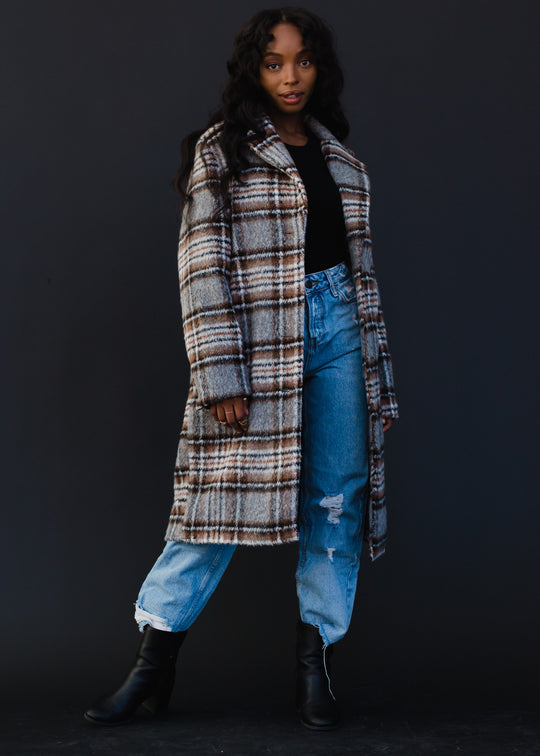 Brooklyn Plaid Coat