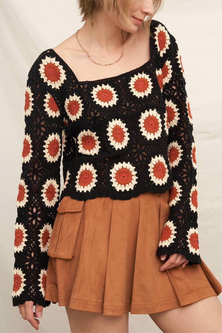 Sunflower Days Crochet Top