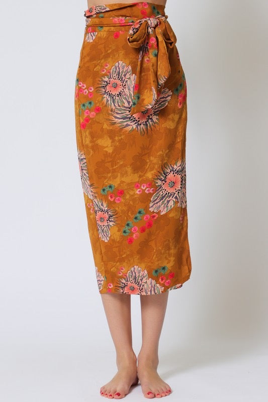 Savannah Bloom Wrap Skirt